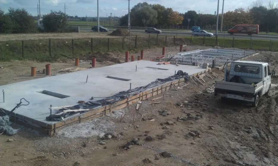 МСО 6 постов. Монтаж бетонной плиты с обогревом